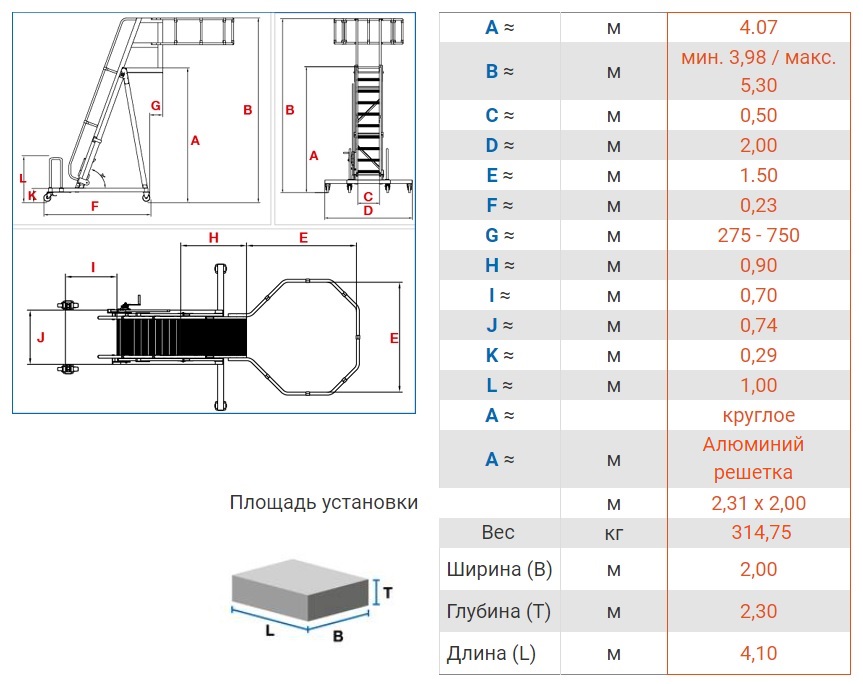 Трап для цистерн, круглое ограждение, алюм. решетка KRAUSE 890016 Трап для цистерн, круглое ограждение, алюм. решетка KRAUSE 890016