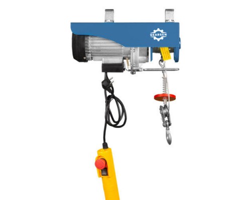 Мини электрическая таль стационарная GEARSEN PA 220В, 125/250кг, 12/6м