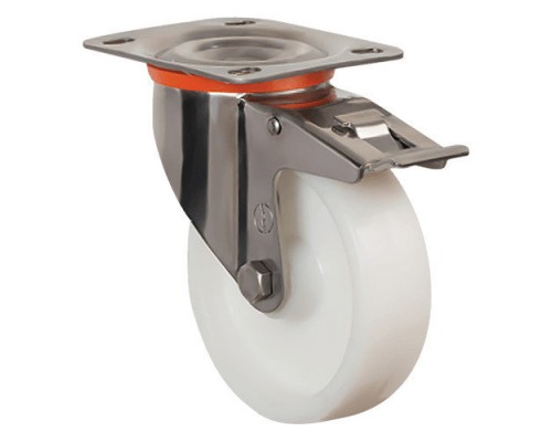 Колесо большегрузное нейлоновое EZ01 HKZ 150 F (INOX)