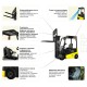Электрический вилочный погрузчик YETT ERP25-M300-3W
