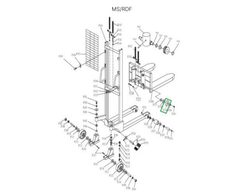 Ролик каретки для MS1016/RDF1016