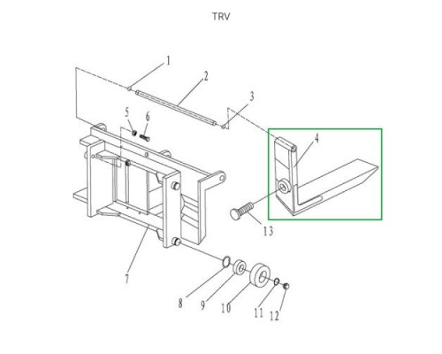 Вила для ручного штабелера для TRV1016