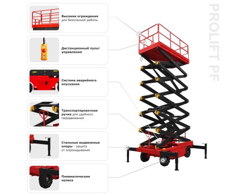 Ножничный подъемник PROLIFT PF1105 (SJY0.5-9)