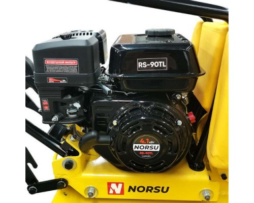 Виброплита бензиновая прямоходная NORSU RF-90TL (колесный комплект, бак для воды)