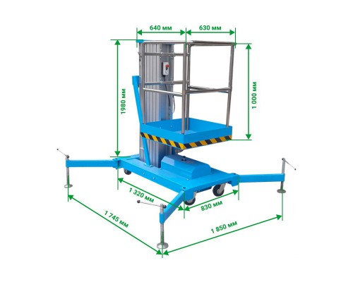 Одномачтовый подъемник PROLIFT GTWY8-100 AC/DC