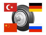 Выбор колес и колесных опор по стране изготовления