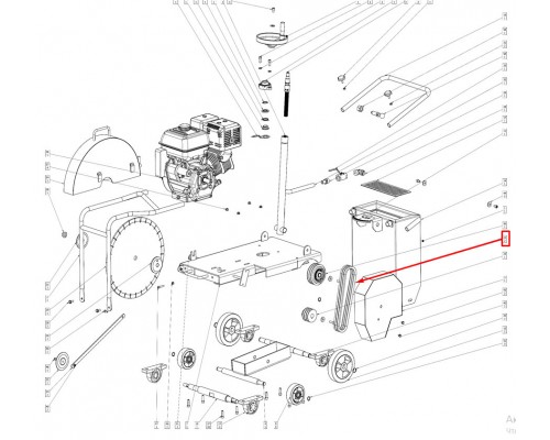 22 Ремень для швонарезчиков CC-400 (V-belt)