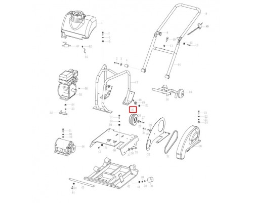 Муфта сцепления для виброплит C-80T (clutch)
