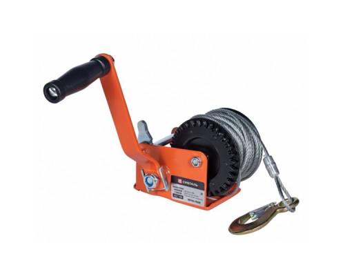 Лебедка ручная барабанная LRB СибТаль 800 кг/10 м (трос)