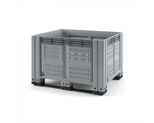 Пластиковый контейнер IBOX 1200х1000 (перфорированный, на полозьях)