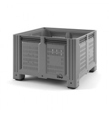 Пластиковый контейнер IBOX 1130x1130x760 (перфорированный, на ножках)