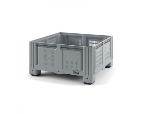 Пластиковый контейнер IBOX 1130x1130x580 (перфорированный, на ножках)