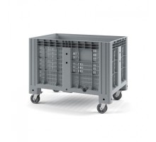 Пластиковый контейнер IBOX 1200х800 (перфорированный, на колесах)