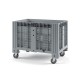 Пластиковый контейнер IBOX 1200х800 (перфорированный, на колесах)