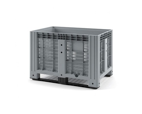 Пластиковый контейнер IBOX 1200х800 (перфорированный, на полозьях)