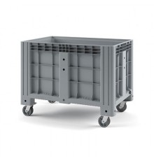 Пластиковый контейнер IBOX 1200х800 (сплошной, на колёсах)