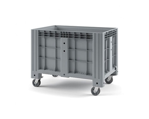 Пластиковый контейнер IBOX 1200х800 (сплошной, на колёсах)