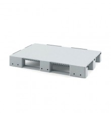 Стеллажный сплошной поддон на трёх полозьях 1200x800x150
