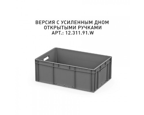 Пластиковый ящик 600х400х220 (ЕС-6422) с усиленным дном