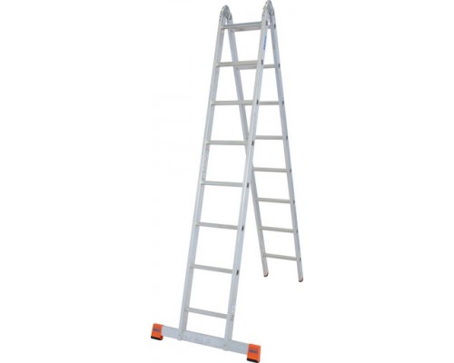 Двухсекционная шарнирная стремянка-трансформер TRIMATIC KRAUSE MONTO 2х8 129918, 121332