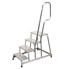 Передвижная монтажная подставка с поручнями KRAUSE STABILO 4 ступени 805096