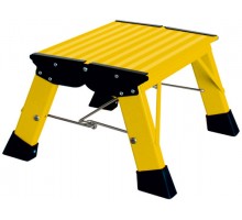 Двухсторонняя подставка складная KRAUSE TREPPY 1 ст. желтая 130334