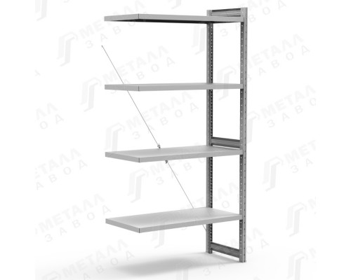 Стеллаж металлический торговый для магазина СК 1034 (2060) ДС