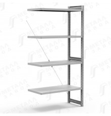 Стеллаж металлический торговый СКУ 1264 (2060) ДС