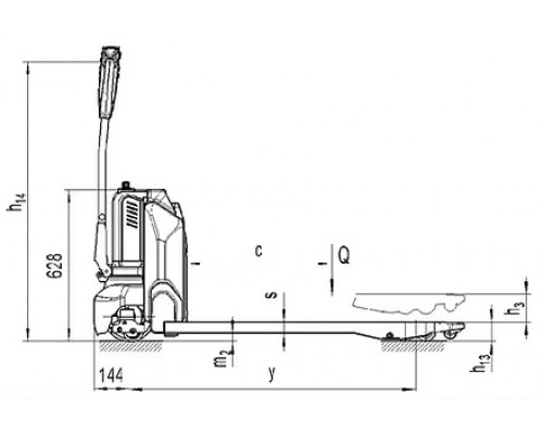 Самоходная тележка Noblelift PTE15N