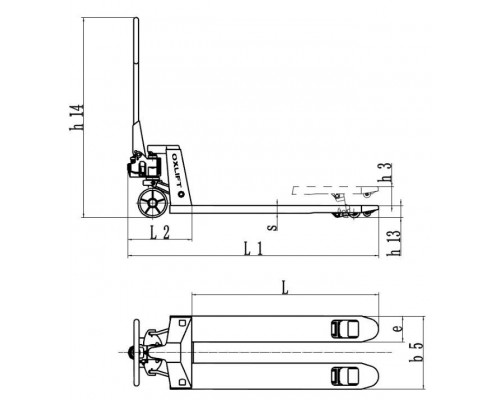 Гидравлическая тележка AC 30 Oxlift 3000 кг