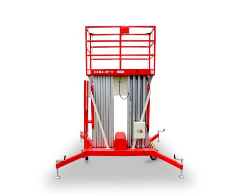 Телескопический двухмачтовый подъемник ZX-2-090 Oxlift 9000 мм 200 кг