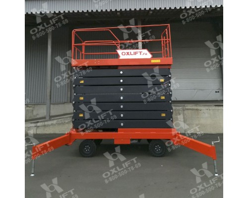 Ножничный подъемник QX-050-110 Oxlift 11000 мм 500 кг
