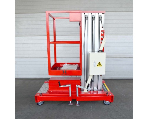 Телескопический одномачтовый подъемник ZX-1-060 Oxlift 6000 мм 125 кг