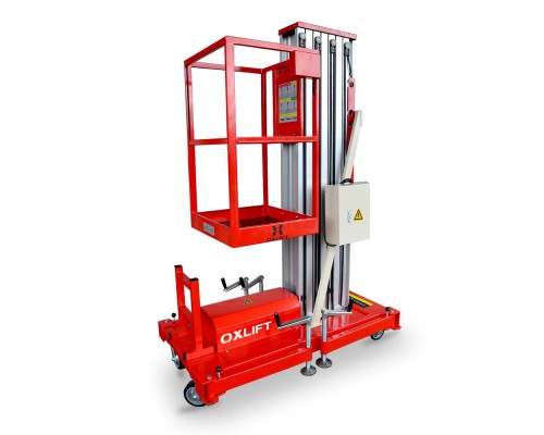 Телескопический одномачтовый подъемник ZX-1-100 Oxlift 10000 мм 125 кг