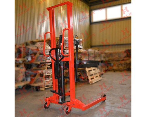 Тележка-Штабелер для кантовки бочек HS-DT1435 оптима Oxlift 1400 мм 350 кг