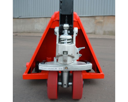 Низкопрофильная гидравлическая тележка OX10-L35 Oxlift 35-90 мм 1000 кг