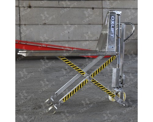 Ножничная тележка с гальваническим покрытием OXH-10Gal Oxlift 1000 кг
