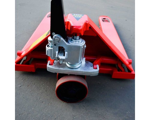 Широковильная гидравлическая тележка OX25-PU115(W850) Oxlift