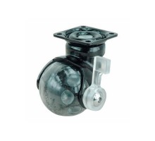 Колесо и колесная опора мебельная SKL50MB-62BKT-PT1B